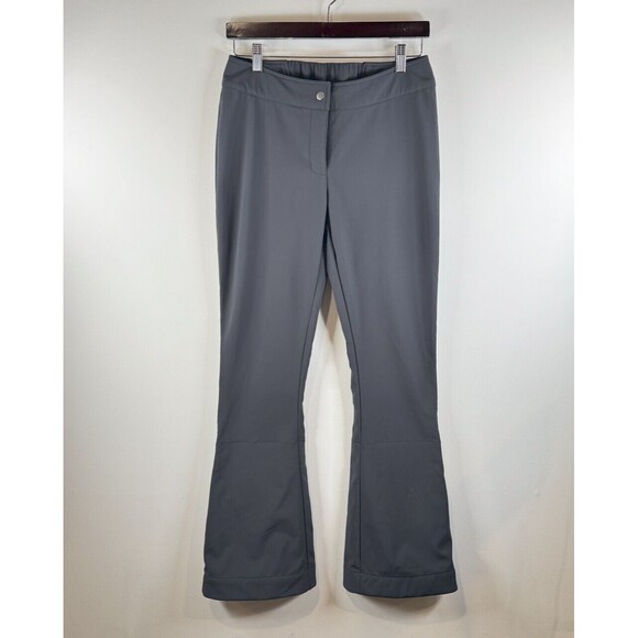 Obermeyer Womens Pants Gray Flared Ankle Zip Ski Snowboard Winter Outdoor Size 8 - Picture 1 of 11